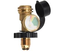 Ujjdwiurgh Adaptateur Universel de RéServoir de Propane avec Jauge Convertit QCC1/Type 1 Indicateur de Niveau de Jauge de RéServoir de Propane pour RV Campe, Cylindre