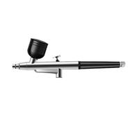 Ujjdwiurgh Aérographe Portable à Action, Buses de 0,3 Mm, Stylo Aérographe pour Modèle de Gâteau, Peinture de Voiture, Beauté, Jet D'Encre, Facile à Utiliser - Noir
