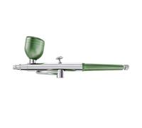 Ujjdwiurgh Aérographe Portable à Action, Buses de 0,3 Mm, Stylo Aérographe pour Modèle de Gâteau, Peinture de Voiture, Beauté, Jet D'Encre, Installation Facile - Vert