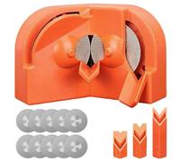 Ujjdwiurgh Affûteur de Forets, Meulage Polyvalent, Affûteur de Couteaux pour Perceuse à Percussion Électrique, Polissage Double Face Jetable A