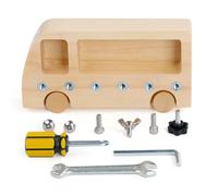 Ujjdwiurgh Aide Pédagogique Busy Bus Toy Coordination Œil-Main Formation en Éducation Précoce Table de Travail Vis