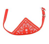 Ujjdwiurgh Ajustable Animal de Compagnie Chien Chat Col Foulard Bandana Petite Taille Rouge