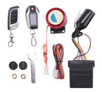 Ujjdwiurgh Alarme LCD pour Moto, Verrouillage/Déverrouillage Automatique, Système de Sécurité, Deux Alarmes Antivol, Démarrage du Moteur sans Clé, Moniteur de Pression des Pneus