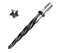 Ujjdwiurgh Alésoir de Construction de Pont 1/2 Po, Alésoir de Serrage Conique M2 HSS pour Alliage D'Acier, Métal et Bois, Tige Antidérapante 1/2 Po