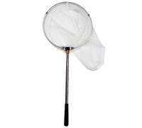 Ujjdwiurgh Alliage D'Aluminium Filets à Main Pliables Rapides Filet en Caoutchouc Sports de Plein Air Filet de PêChe à la Mouche Noir