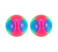 Ujjdwiurgh Allumer Les Boules de Chien Clignotant Boule éLastique Lueur dans L'Obscurité Interactifs pour Animaux de Compagnie pour Chiot, Chiens 2 Pouces (2X Boules)