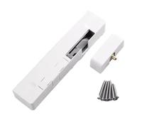 Ujjdwiurgh Amélioration de Ferme-Porte Automatique Rétractable de Fermeture Blanc Gauche Ouvert