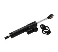 Ujjdwiurgh Amortisseur de direction universel pour moto - Stabilisateur linéaire inversé - Contrôle de sécurité CNC pour MT09 MT07 YZF R1 R6 - Noir