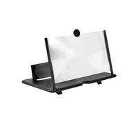 Ujjdwiurgh Amplificateur d'écran 3D de 25,4 cm, support de support vidéo HD pour voyage, noir