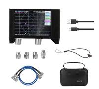 Ujjdwiurgh Analyseur de Réseau Vectoriel 3G, Analyseur D'Antenne à Ondes Courtes SAA-2N à Écran Tactile de 4,0 Pouces avec Boîtier en Fer