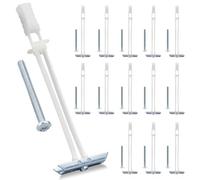 Ujjdwiurgh Ancrage pour Cloison Sèche avec Boulon pour Tailles de Fixation 1/4 Po-20 Po, Kit D'Ancrage pour Cloison Sèche Creuse Robuste pour TV, 14 Pièces