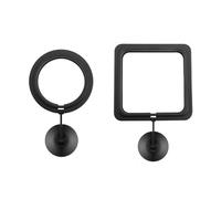 Ujjdwiurgh Anneau d'alimentation pour Poissons Cercle d'alimentation Flottant avec Ventouse Facile à Installer Aquarium Noir