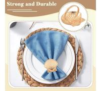 Ujjdwiurgh Anneaux de en MéTal de Coquillages de ThèMe CôTier pour Les RéCeptions de Mariages, Les DîNers, Les Rassemblements de Famille, Les Fournitures de Table