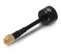 Ujjdwiurgh Antenne Directionnelle 5,8 GHz Lollipop Super Mini pour Drone de Course FPV, Accessoire de Pièces RC (Aiguille Intérieure SMA - Noire)