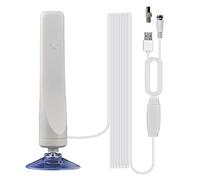 Ujjdwiurgh Antenne HDTV NuméRique D'IntéRieur TV Amplificateur de Rayon de PortéE de 50 Miles DVB-T2 Antenne de RéCepteur de Signal D'Antenne Parabolique