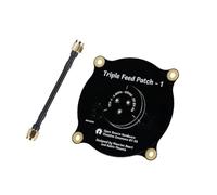 Ujjdwiurgh Antenne Patch Triple Feed 5,8 GHz RP SMA, Antenne Circulairement Polarisée Directionnelle pour Lunettes FPV Fatshark, Pièces de Drone RC