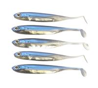 Ujjdwiurgh Appât Souple en Silicone pour Poisson, Appât Artificiel pour Poisson, Adapté au Bar, au Poisson-Chat, au Brochet et au Poisson Mandarin, Bleu