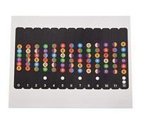 Ujjdwiurgh Apprendre à jouer avec un autocollant de note pour la touche | Peigne adapté pour guitare électrique, guitare acoustique, guitare classique, guitare occidentale et ukulélé