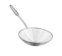 Ujjdwiurgh AraignéE Skimmer à Tamis Panier de Friture en MéTal en Acier Inoxydable Louche avec Grande CuillèRe à Long Manche