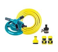 Ujjdwiurgh Arroseurs pour cour, pelouse avec rotation à 360 degrés, style à 3 bras, système d'irrigation automatique pour plantes d'intérieur