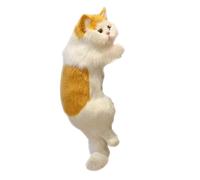 Ujjdwiurgh Artisanat Simulation Animal de Compagnie Décoration de Artisanat Créatif Cadeau TV Suspendus Jaune-Blanc Facile à Utiliser