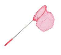 Ujjdwiurgh Attraper Attraper Le Papillon Pêche Au Filet Sac en Filet De Pêche Télescopique en Acier Inoxydable Outil Extérieur Télescopique Portable Contagieux Le Filet D'Attraper Rouge
