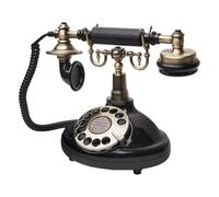 Ujjdwiurgh Audio de Mariage Enregistrement Téléphonique Message Audio Personnalisé Style Rétro Classique pour Fête d'anniversaire, Noir