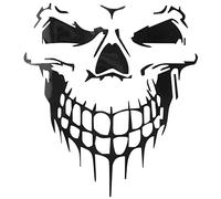 Ujjdwiurgh Autocollant de Voiture Tatouage Crâne Squelette Plus Grand Autocollant Décoratif (Noir)
