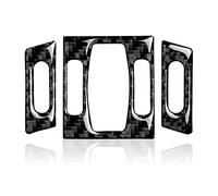 Ujjdwiurgh Autocollant en fibre de carbone pour console centrale de voiture - Pour grille d'aération de climatisation - Accessoires pour série 5 E60 2004-2010