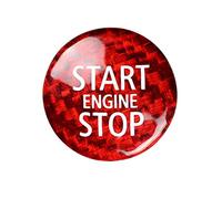 Ujjdwiurgh Autocollant intérieur en fibre de carbone pour bouton d'arrêt moteur R55 R56 R57 R58 R59 R60 R61 (A)