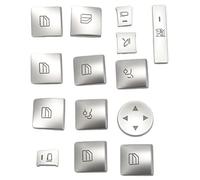 Ujjdwiurgh Autocollant pour bouton d'interrupteur de porte intérieure pour fenêtre d'accoudoir de porte ML Classe C E G W204 W212 W246 W166 X166