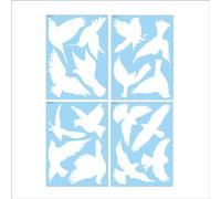 Ujjdwiurgh Autocollants décoratifs anti-collision pour fenêtre en verre électrostatique - Avertissement - Autocollant anti-collision