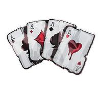 Ujjdwiurgh Autocollants réfléchissants pour voiture, motif poker amusant pour camion, carrosserie, fenêtre, décoration