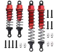 Ujjdwiurgh Avant et arrière rempli d'huile en métal pour 1/12 12428 12423 RC Car Crawler Upgrad, rouge