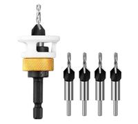 Ujjdwiurgh Avec Butée de Profondeur Réglable pour Ajuster la Profondeur de Perçage de Forets Coniques de 8mm.