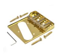 Ujjdwiurgh Bague de Micro pour Guitare TL pour Micro de Type Pont TL avec en Laiton Compensées, Côtés Plats et Raccourcis, Côtés Raccourcis Dorés