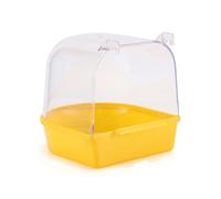 Ujjdwiurgh Baignoire Suspendue pour Perroquets, Facile à Installer, Accessoires pour Cage à Canaris, Boîte de Bain pour Oiseaux, Perroquet, Bol de Douche, Cage à Oiseaux C 1 Pièce