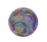 Ujjdwiurgh Ballon de Football Holographique - Brille dans Le Noir, Réfléchissant, Taille 5 - Parfait pour Les Enfants, Facile à Utiliser