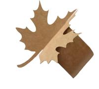 Ujjdwiurgh Bande de en Papier D'Automne, Anneau de de Thanksgiving Auto-Adhésif, 50 Bandes D'Enveloppement de Feuilles D'Érable D'Automne, Décoration de Table