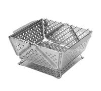 Ujjdwiurgh Barbecue portable pliable en acier inoxydable pour camping - Accessoires de pique-nique en plein air