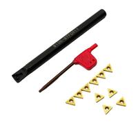 Ujjdwiurgh Barre d'alésage de tour S10K STFCR11 avec 10 inserts TCMT110204