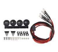 Ujjdwiurgh Barre de LumièRes de Lampe de Toit LED de Voiture RC pour 1/18 1/24 Accessoires de PièCes de Mise à Niveau de Voiture de Camion RC, 4 LED