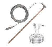 Ujjdwiurgh Barre de Mise à la Terre en Cuivre avec de Mise à la Terre de 40 Pieds, Tapis de Mise à la Terre, D'Oreiller, Coussinet