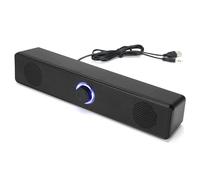 Ujjdwiurgh Barre de Son pour PC Filaire/sans Bluetooth Haut-Parleur Alimenté par USB pour TV PC Ordinateur Portable Système Audio de Cinéma Maison