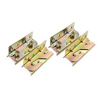 Ujjdwiurgh BarrièRe de Lit Support- Raccords de Rail de Lit - à Toute éPreuve Non-Mortaise - Lot de 4 (Vis Inclus)