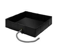 Ujjdwiurgh Bassin de douche portable pliable d'extérieur avec tuyau de vidange 104,1 x 104,1 x 25,4 cm