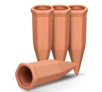 Ujjdwiurgh Bâtons D'Arrosage en Bouteille de Vin, Insert de Plante à Auto-Arrosage à Libération Lente, Piques D'Arrosage en Terre Cuite pour Plantes D'Intérieur et D'Extérieur.