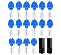 Ujjdwiurgh Bière Tap Plug Brosse 18 Pack pour Projet de Bière Bouchon Bouchons de Nettoyage Bouchon en Caoutchouc Bouchon Couvercle Bière Bouchons