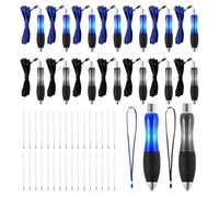 Ujjdwiurgh Big Fat Stylos à bille rétractables 8 noirs + 8 bleus pour aider à l'écriture du canal carpien