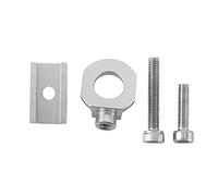 Ujjdwiurgh Bike Tendeur de Chaîne Tendeur en Alliage D'Aluminium Vélo Attache Boulon Simple Vitesse Boulon Vis de Boulon pour BMX Fixie Vélo Argent